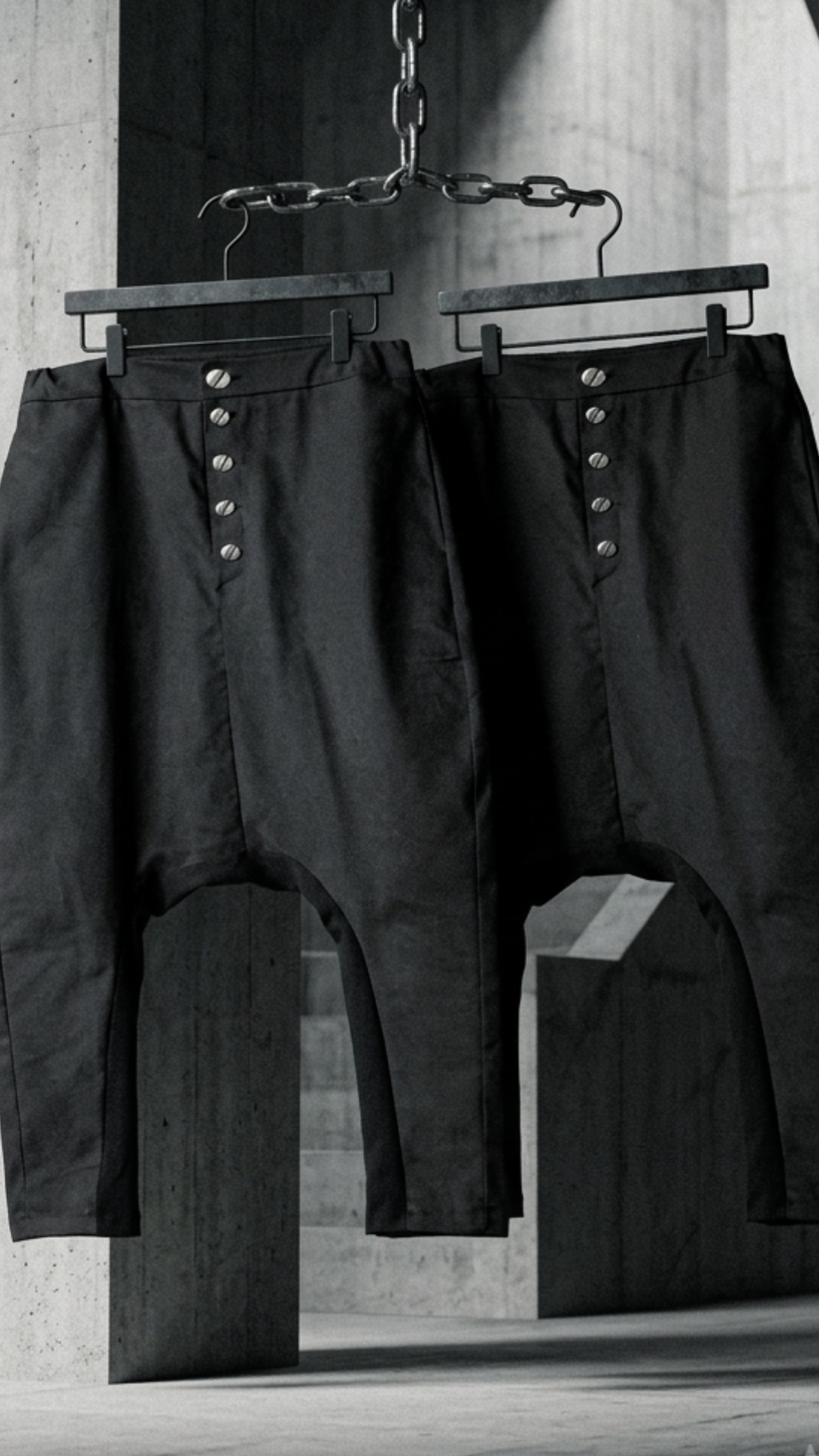 CANDE ARCHIVE DROP Pantalone cavallo basso