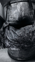 CANDE ARCHIVE DROP Borsa a spalla in pelle effetto stropicciato