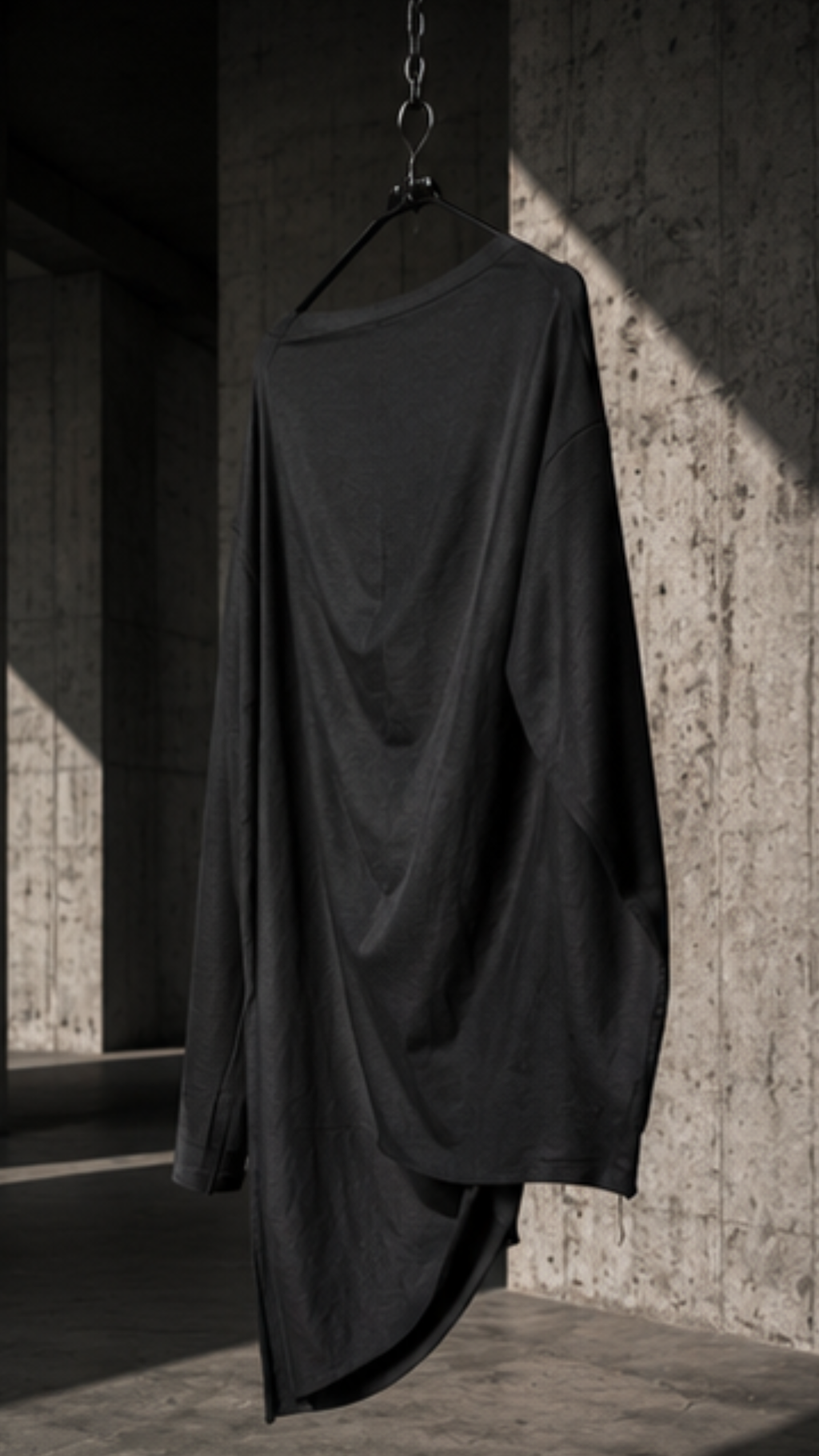 CANDE ARCHIVE DROP Draped Long T-Shirt