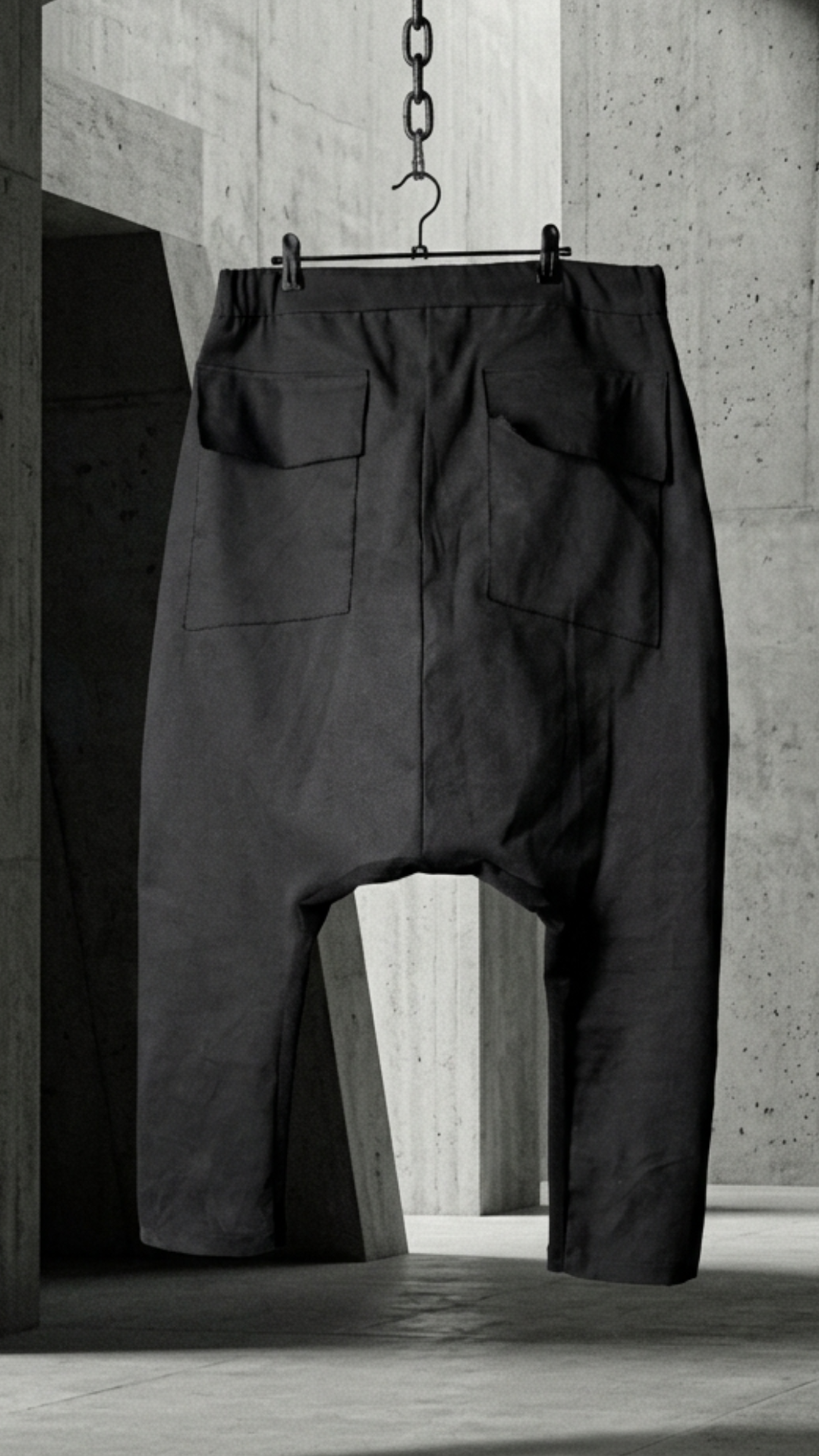 CANDE ARCHIVE DROP Pantalone cavallo basso